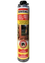 Монтажная пена Soudal Professional (окна, двери) под пистолет, 750 мл