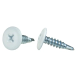 Саморез с прессшайбой ЕКТ 4,2x16 со сверлом, RAL 9003, 100 шт (B007931)