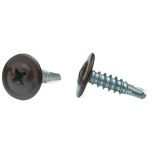 Саморез с прессшайбой ЕКТ 4,2x16 со сверлом, RAL 8017, 100 шт (B007930)