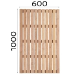 Трап для бани напольный 600х1000 мм Ольха