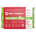 Минеральная вата Rockwool Лайт Баттс Скандик 100 мм (6 плит = 2,88 м²)