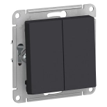 Выключатель двухклавишный Systeme Electric AtlasDesign ATN001051