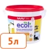 Краска Ecol 33 MAV универсальная (белая, матовая), 5 л