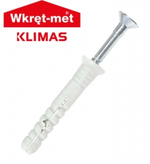Дюбель-гвоздь 6х80 Klimas SMN потай нейлоновый 100 шт