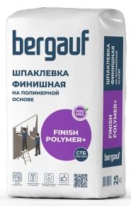 Шпатлевка полимерная финишная Bergauf Finish Polymer+, 25 кг