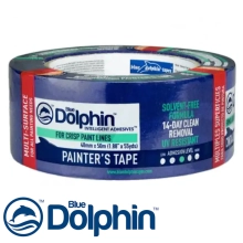 Лента малярная для деликатных поверхностей Blue Dolphin 48 мм х 50 м