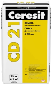 Ceresit CD 21 смесь для ремонта бетона, 25 кг