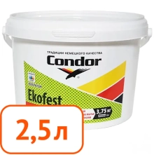 Краска Condor Ekofest для кухни и ванной, 2,5 л