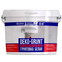 Грунтовка Тайфун Мастер DEKO-GRUNT с кварцевым песком, белая, 15 кг