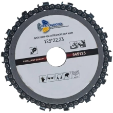 Диск цепной отрезной по дереву 125x22 мм Trio-diamond (545125)