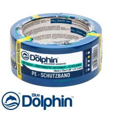 Лента малярная ПВХ Blue Dolphin 48 мм х 25 м (голубая)
