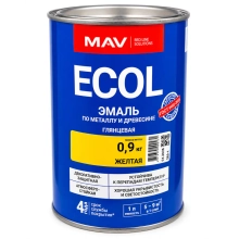 Эмаль Ecol ПФ-115 MAV (желтая) 1 л