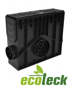 Пескоуловитель 560х170х422 пластиковый в сборе с решеткой Ecoteck