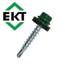 Саморез кровельный ЕКТ 4,8х29, RAL 6005 (50 шт), B004508