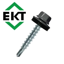 Саморез кровельный ЕКТ 4,8х29, RAL 7024 (50 шт), B009382