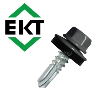 Саморез кровельный ЕКТ 5,5х19, RAL 7024 (50 шт), B009418