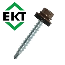 Саморез кровельный ЕКТ 4,8х35, RAL 8017 (50 шт), B009421