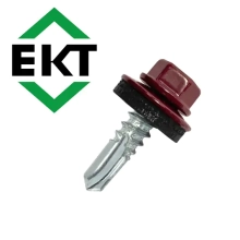 Саморез кровельный ЕКТ 5,5х19, RAL 3005 (50 шт), B009429