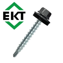 Саморез кровельный ЕКТ 4,8х35, RAL 7024 (50 шт), B009708