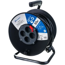 Удлинитель на катушке 50 м, 4 розетки с/з Electraline (49035)