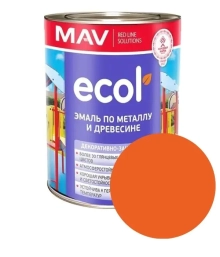 Эмаль Ecol ПФ-115 MAV (оранжевая) 1 л