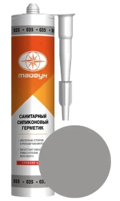 Герметик силиконовый Тайфун №035 (серый) 280 мл