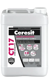Грунтовка Ceresit CT-17 суперконцентрат 1:3 бесцветный (белый) 5 л