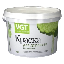 Краска для деревьев VGT акриловая ВД-АК-1180, 3 кг