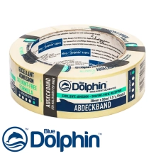Лента малярная Blue Dolphin 38 мм х 50 м (желтая)