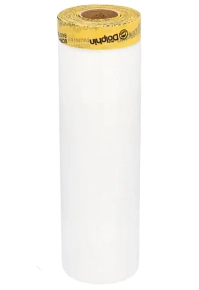 Пленка укрывочная Blue Dolphin с малярной лентой WASHI 1,40х33 м