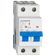 Автоматический выключатель SCHRACK AM 6kA 2P 16А тип С