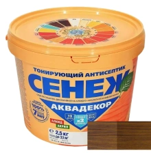Антисептик тонирующий Сенеж Аквадекор 118 (венге) 2,5 кг