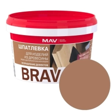 Шпатлевка готовая MAV Brava Profi-1 по дереву (какао) 0,7 кг