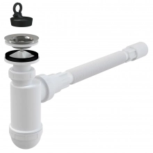 Сифон д/умывальника 40 с решеткой 63 + 6/4" × 40/50 Alcaplast A41+A770