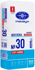 Шпатлевка Тайфун Мастер 30, 20 кг