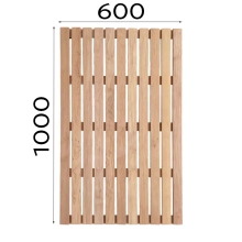 Трап для бани напольный 600х1000 мм Ольха