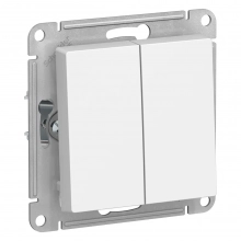 Выключатель двухклавишный Systeme Electric AtlasDesign ATN000151