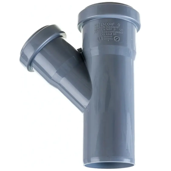 Тройник 50/40х45º Ostendorf HTЕA