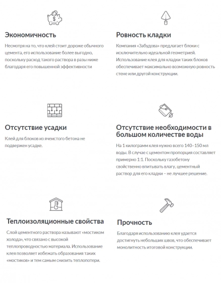 Клей для блоков Забудова РСС 118, 25 кг