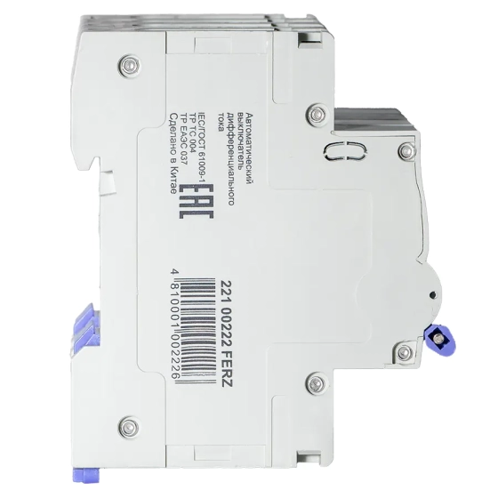 Дифавтомат DrFERZ FMO-EL-3P+N 6kA 25A/30mA тип AC (00222)