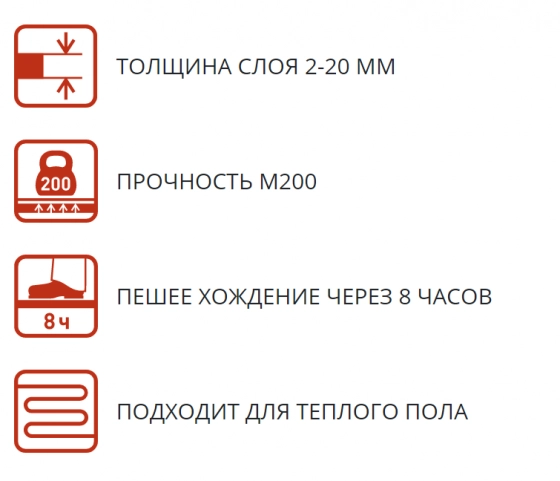 Самонивелир цементный тонкослойный ilmax 6700, 25 кг