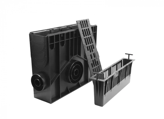 Пескоуловитель 560х170х422 пластиковый в сборе с решеткой Ecoteck