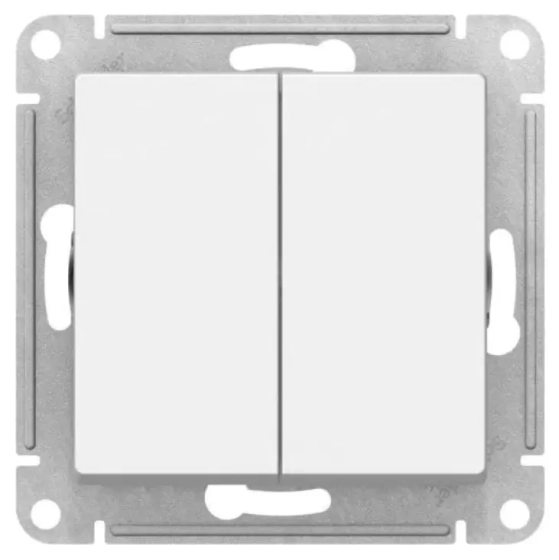 Выключатель двухклавишный Systeme Electric AtlasDesign ATN000151