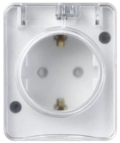 Розетка IP54 с/з и шторками Systeme Electric AtlasDesign ATN540145