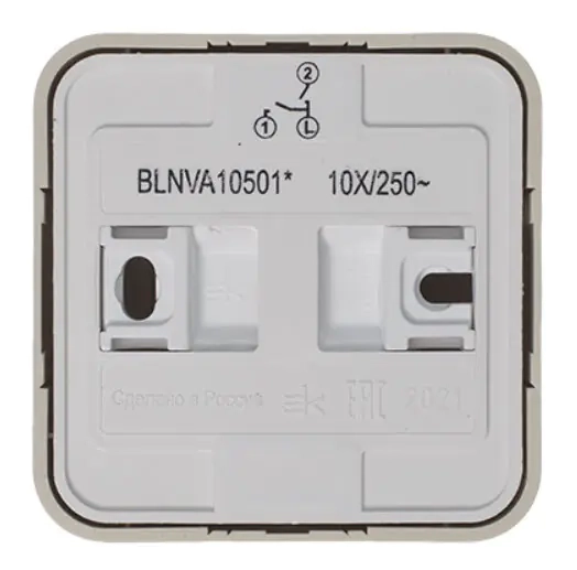 Выключатель двухклавишный Systeme Electric Blanca BLNVA105017