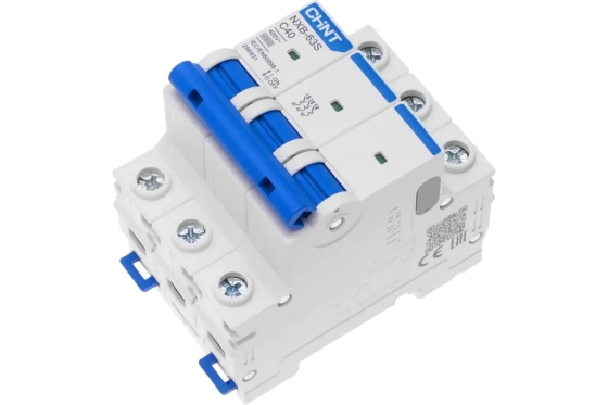 Автоматический выключатель CHINT NXB-63S 3P 40А 4,5kA тип C
