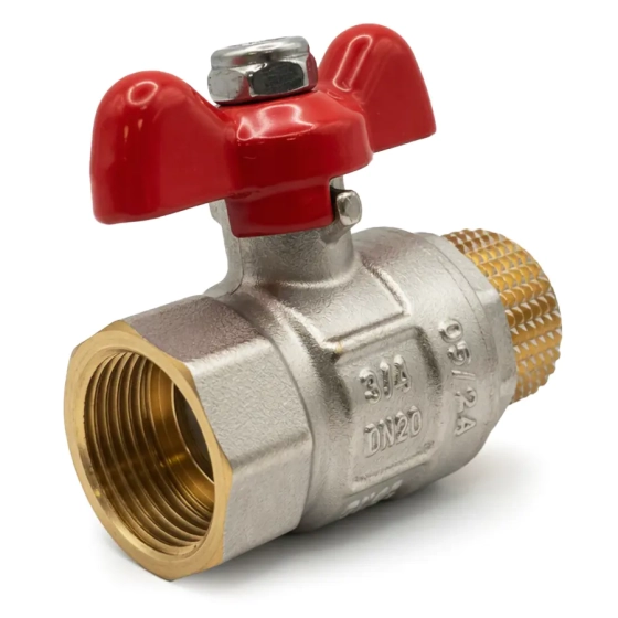 Кран шаровый полнопроходной металлический НВ 3/4" FWB61-M20-F20X