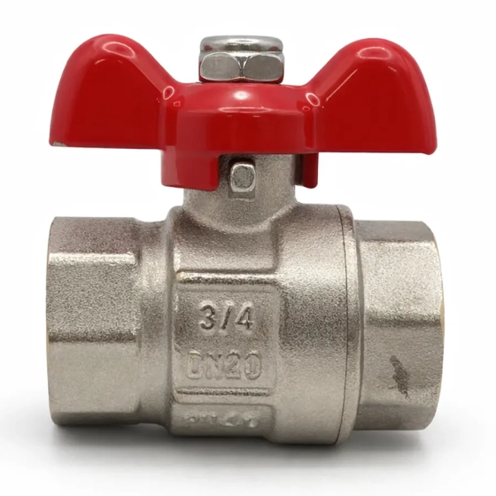 Кран шаровый полнопроходной металлический BВ 3/4" FWB63-F20-F20X