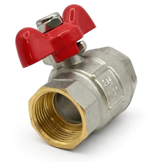 Кран шаровый полнопроходной металлический BВ 3/4" FWB63-F20-F20X