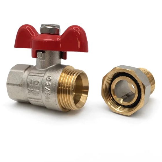 Кран шаровый полнопроходной металлический со сгоном НВ 1/2" FWB65-M15-F15S